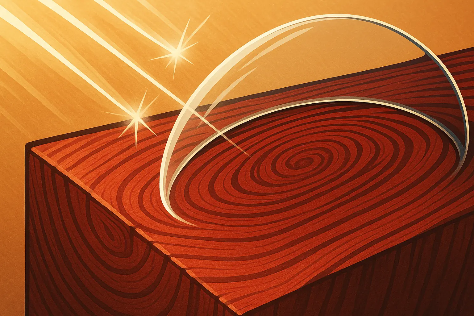 Eco-friendly topcoat forms a clear, protective shield on naturally dyed wood, deflecting UV rays.